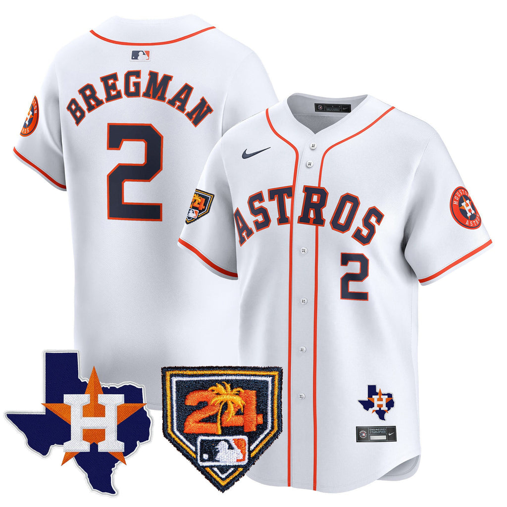 Men’s Houston 2024 Spring Training & Texas Patch Vapor Premier Limited Jersey