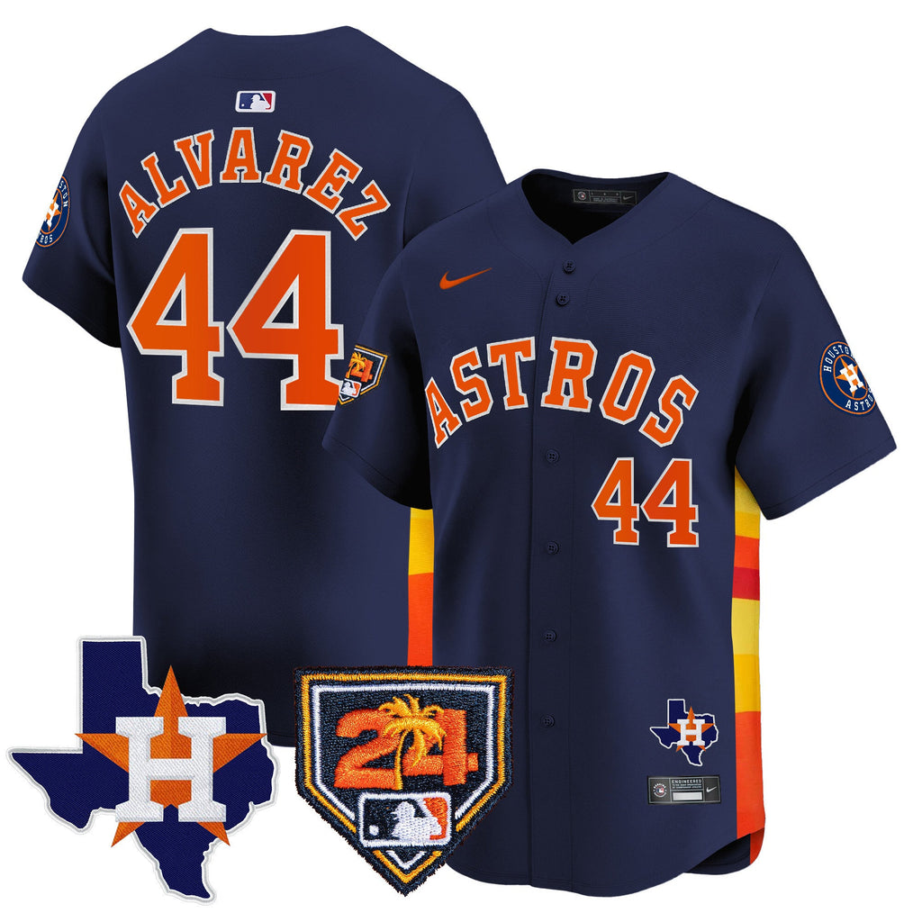 Men’s Houston 2024 Spring Training & Texas Patch Vapor Premier Limited Jersey