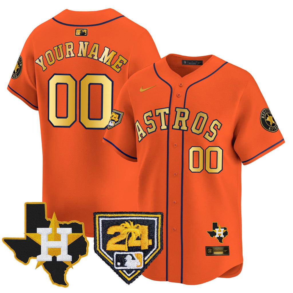 Houston 2024 Spring Training & Texas Patch Vapor Premier Limited Custom Jersey