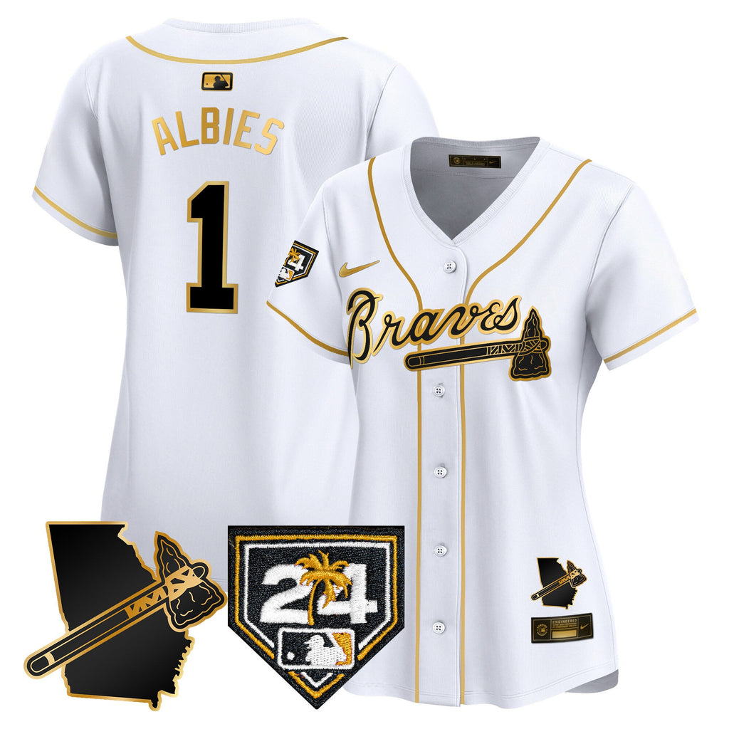 Women’s Atlanta 2024 Spring Training & Georgia Patch Vapor Premier Limited Jersey