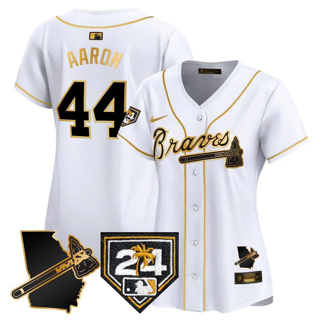 Women’s Atlanta 2024 Spring Training & Georgia Patch Vapor Premier Limited Jersey