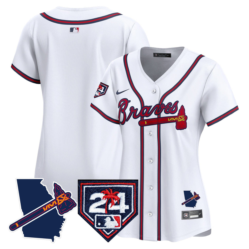 Women’s Atlanta 2024 Spring Training & Georgia Patch Vapor Premier Limited Jersey