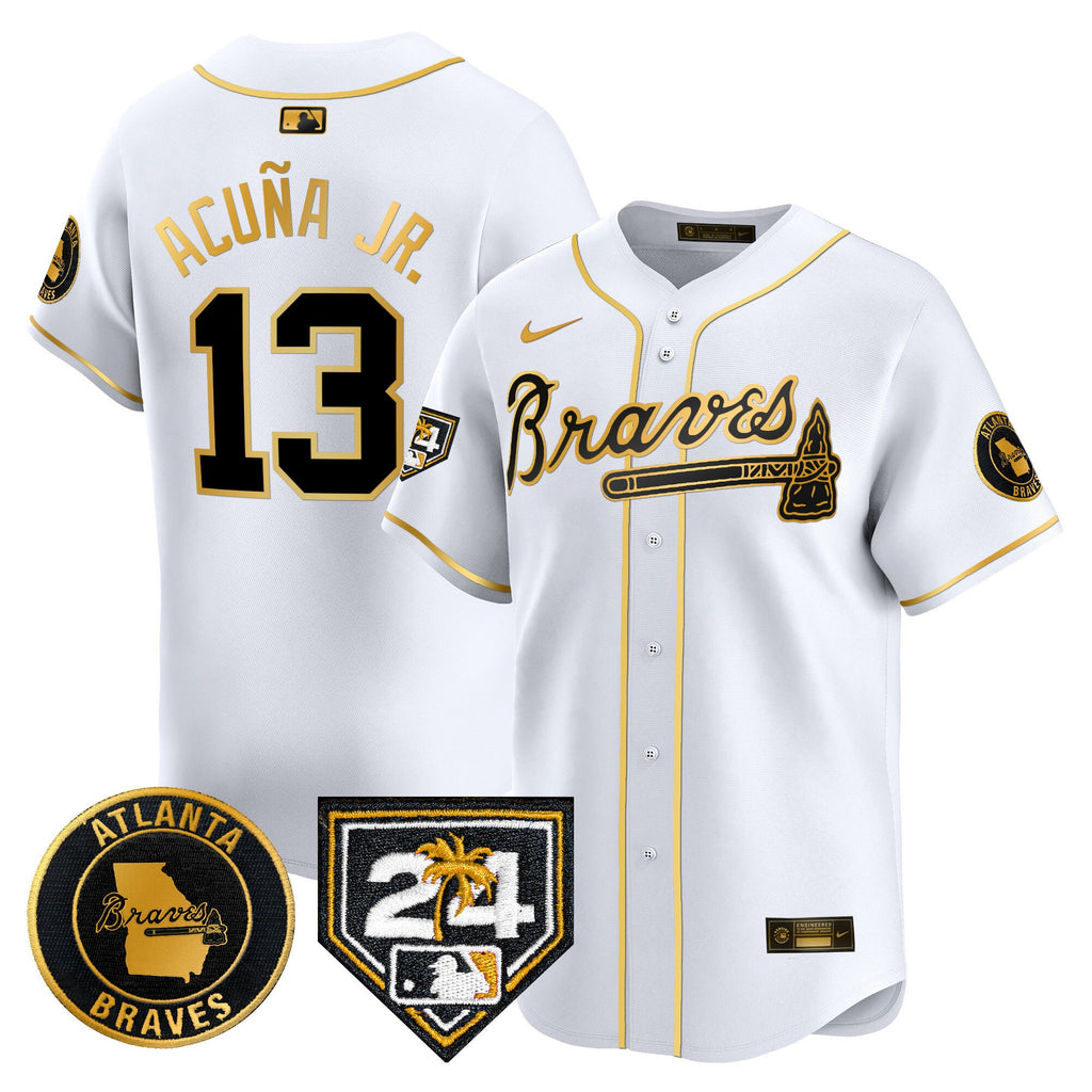 Men’s Atlanta 2024 Spring Training Patch Vapor Premier Limited Jersey