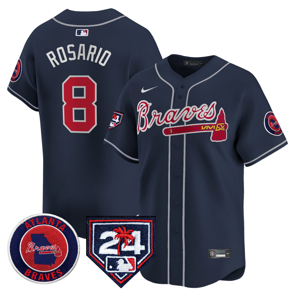 Men’s Atlanta 2024 Spring Training Patch Vapor Premier Limited Jersey