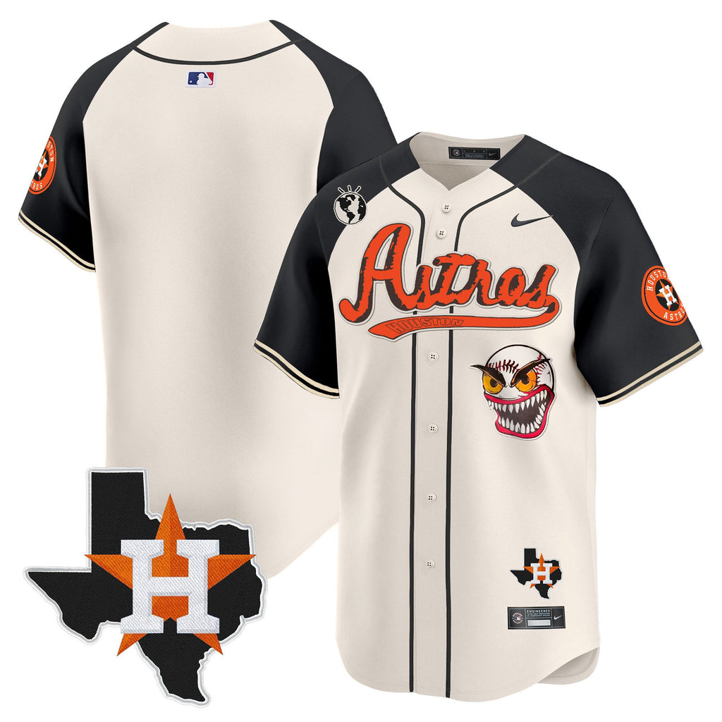 Men’s Houston Cactus Jack Style Vapor Premier Limited Jersey V2 – Stitched