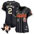 Women’s Houston Cactus Jack Patch Vapor Premier Limited Jersey V6 – Stitched