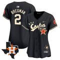 Women’s Houston Cactus Jack Patch Vapor Premier Limited Jersey V7 – Stitched