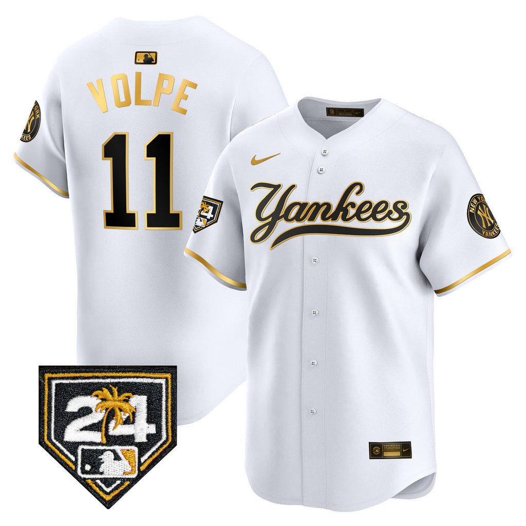 Men’s New York 2024 Spring Training Patch Vapor Premier Limited Jersey V6