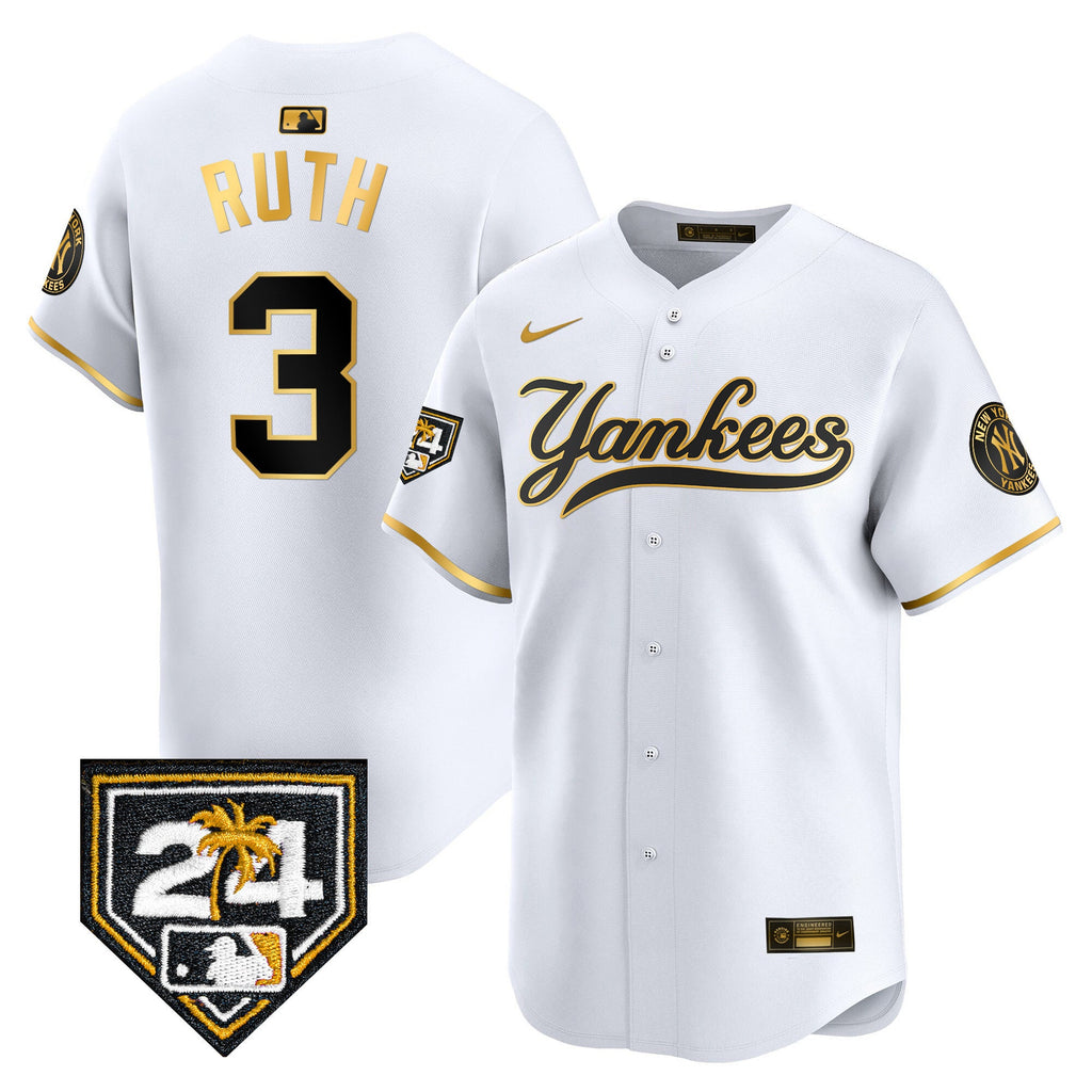 Men’s New York 2024 Spring Training Patch Vapor Premier Limited Jersey V6