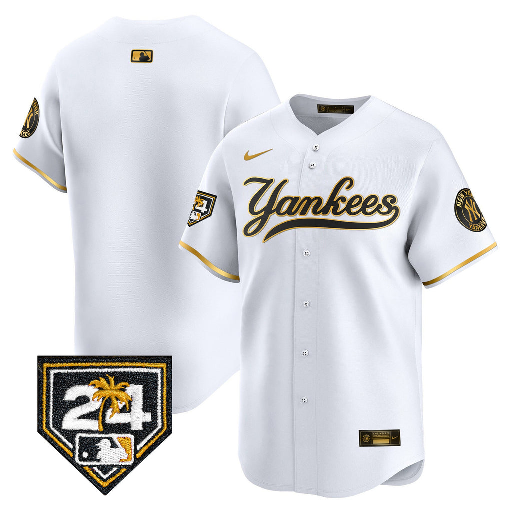 Men’s New York 2024 Spring Training Patch Vapor Premier Limited Jersey V6