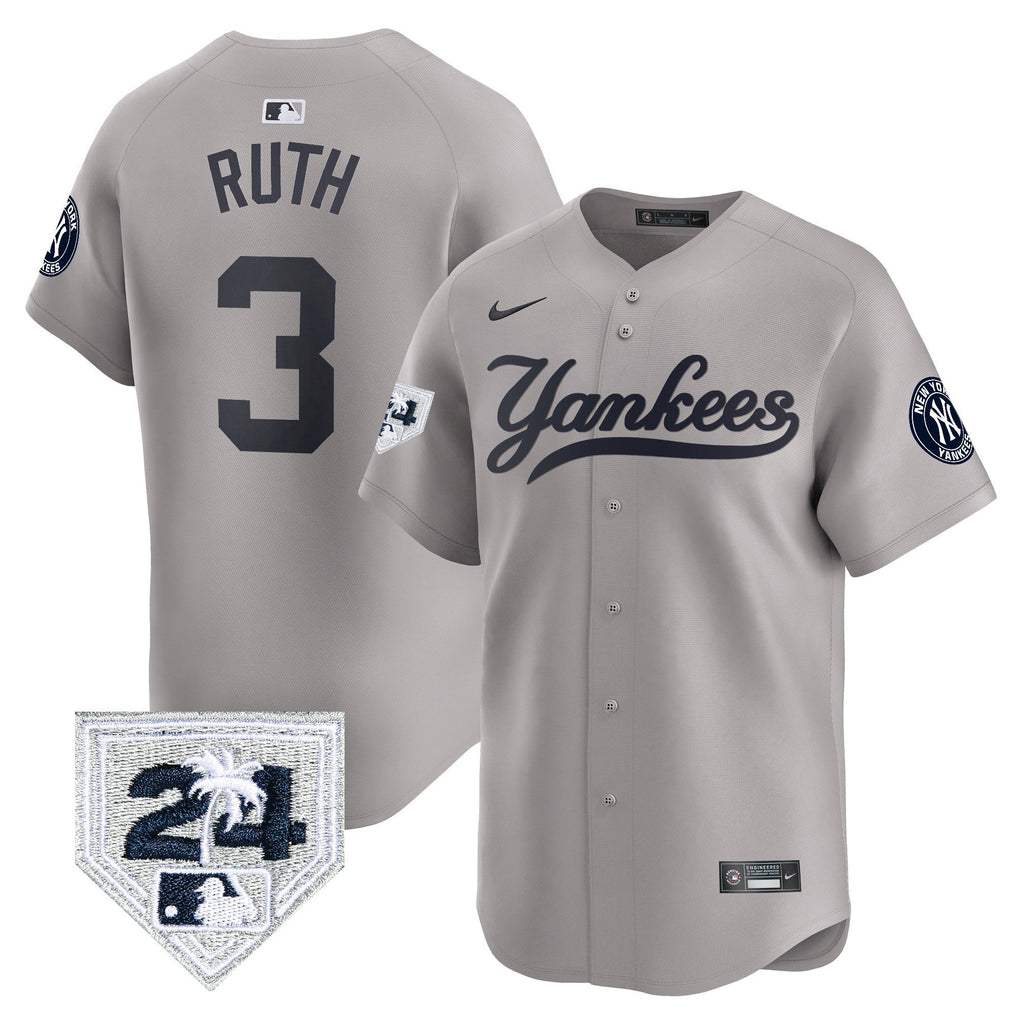 Men’s New York 2024 Spring Training Patch Vapor Premier Limited Jersey V6