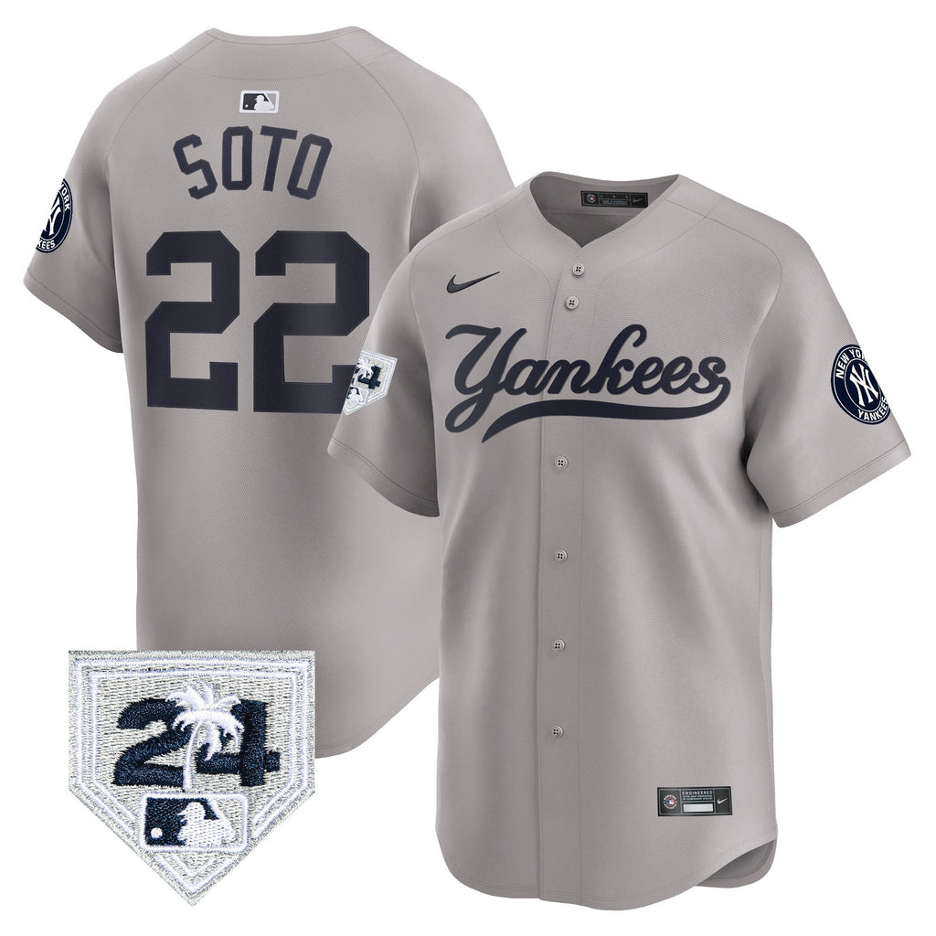 Men’s New York 2024 Spring Training Patch Vapor Premier Limited Jersey V6