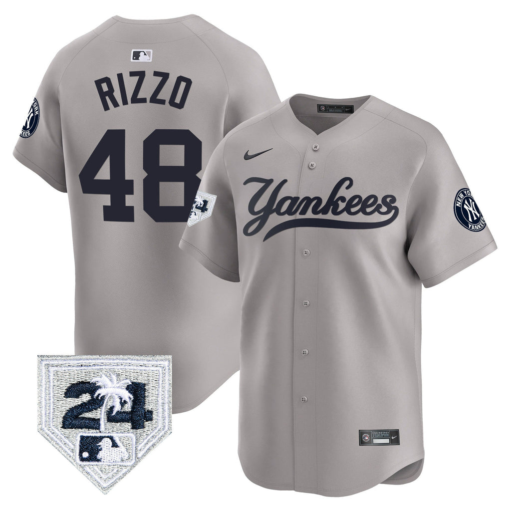 Men’s New York 2024 Spring Training Patch Vapor Premier Limited Jersey V6