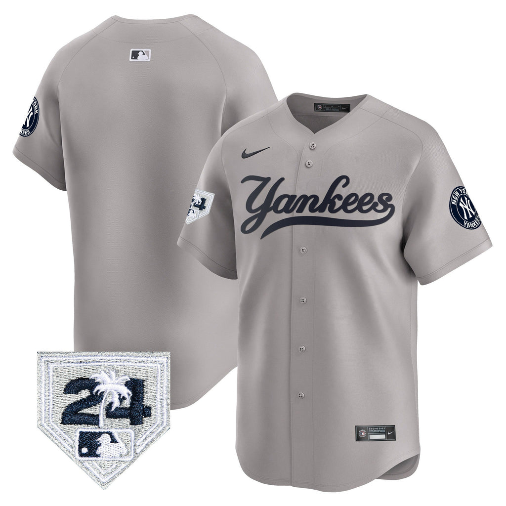 Men’s New York 2024 Spring Training Patch Vapor Premier Limited Jersey V6