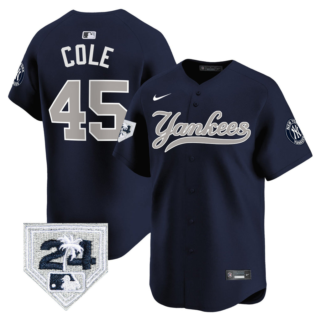 Men’s New York 2024 Spring Training Patch Vapor Premier Limited Jersey V6