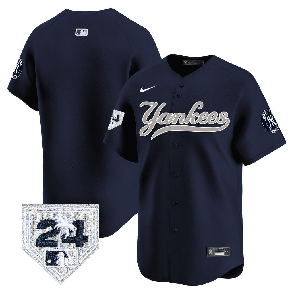 Men’s New York 2024 Spring Training Patch Vapor Premier Limited Jersey V6