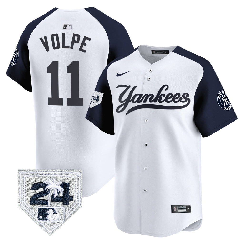 Men’s New York 2024 Spring Training Patch Vapor Premier Limited Jersey V6