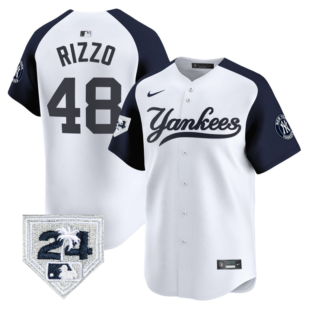 Men’s New York 2024 Spring Training Patch Vapor Premier Limited Jersey V6