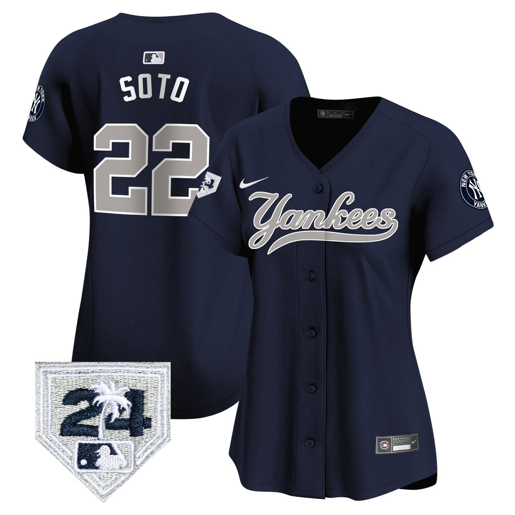 Women’s New York 2024 Spring Training Patch Vapor Premier Limited Jersey V6