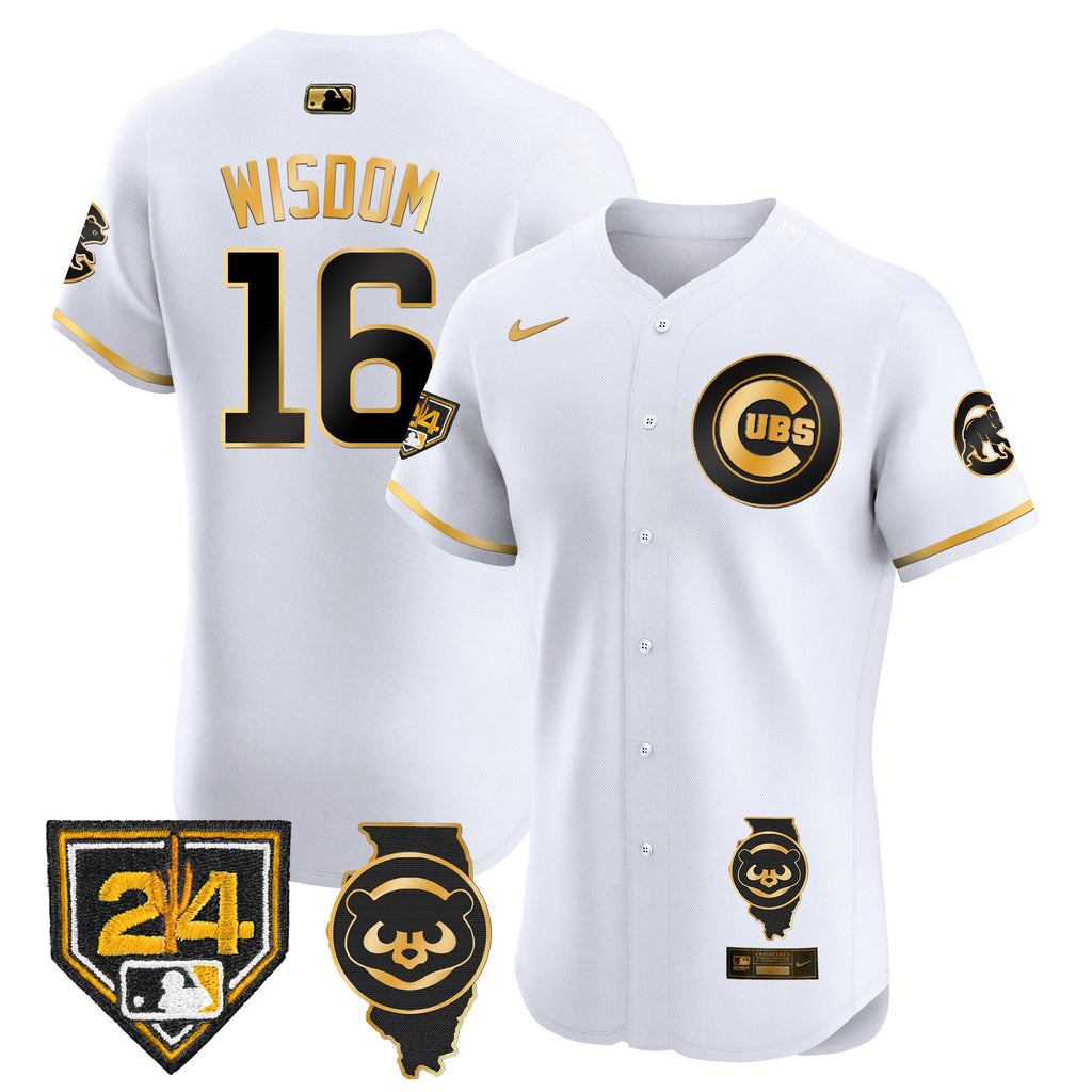 Men’s Chicago Spring Training & Illinois Patch Vapor Premier Elite Jersey