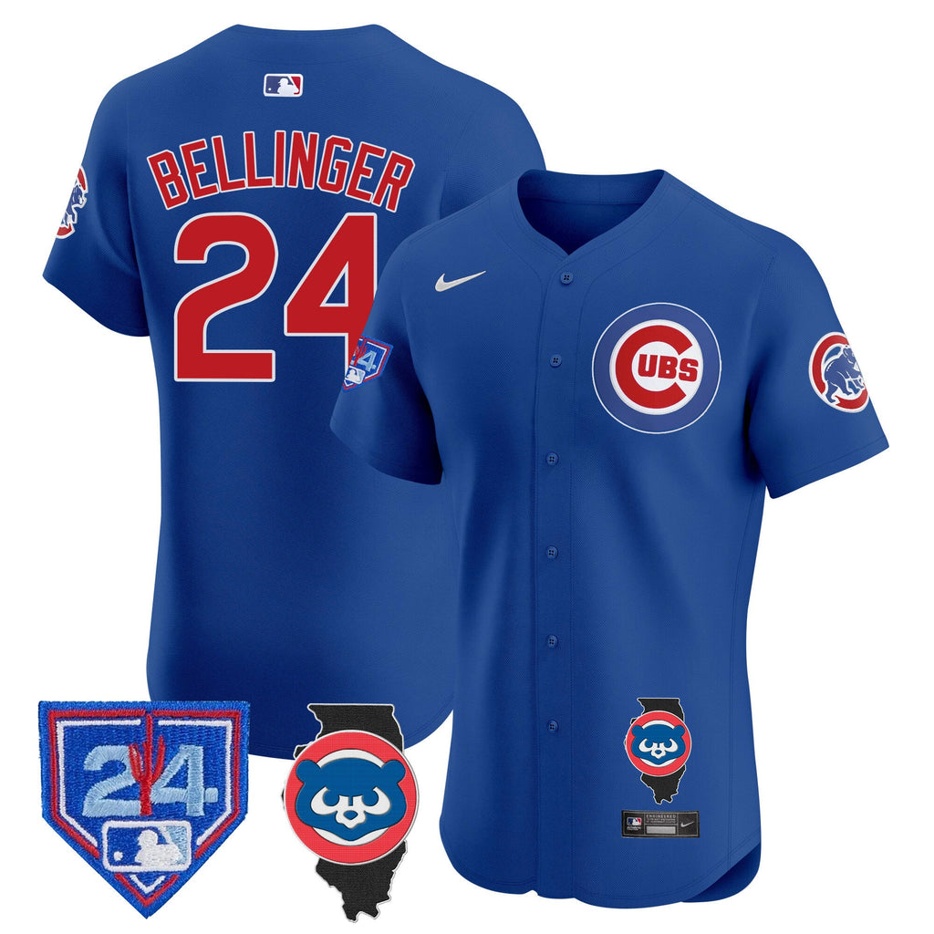 Men’s Chicago Spring Training & Illinois Patch Vapor Premier Elite Jersey