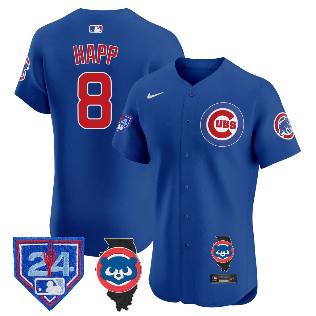 Men’s Chicago Spring Training & Illinois Patch Vapor Premier Elite Jersey