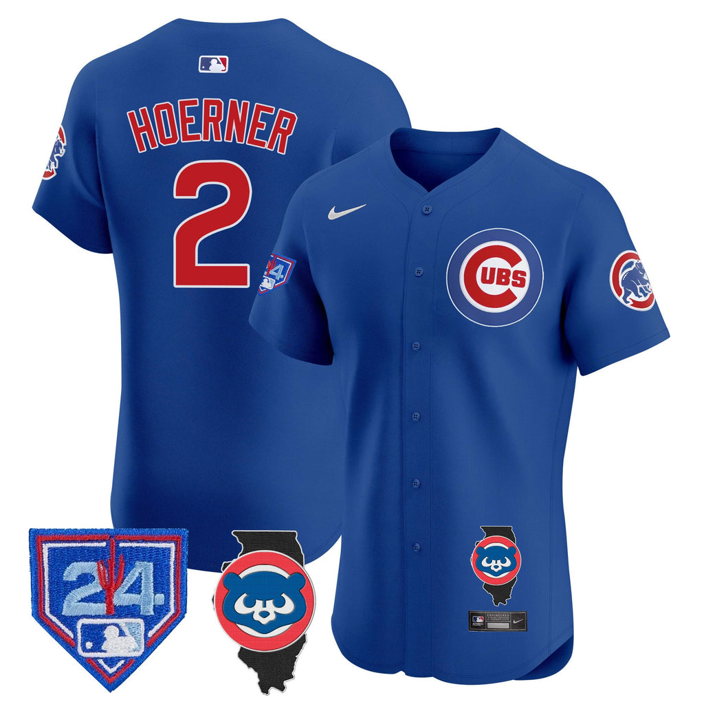 Men’s Chicago Spring Training & Illinois Patch Vapor Premier Elite Jersey
