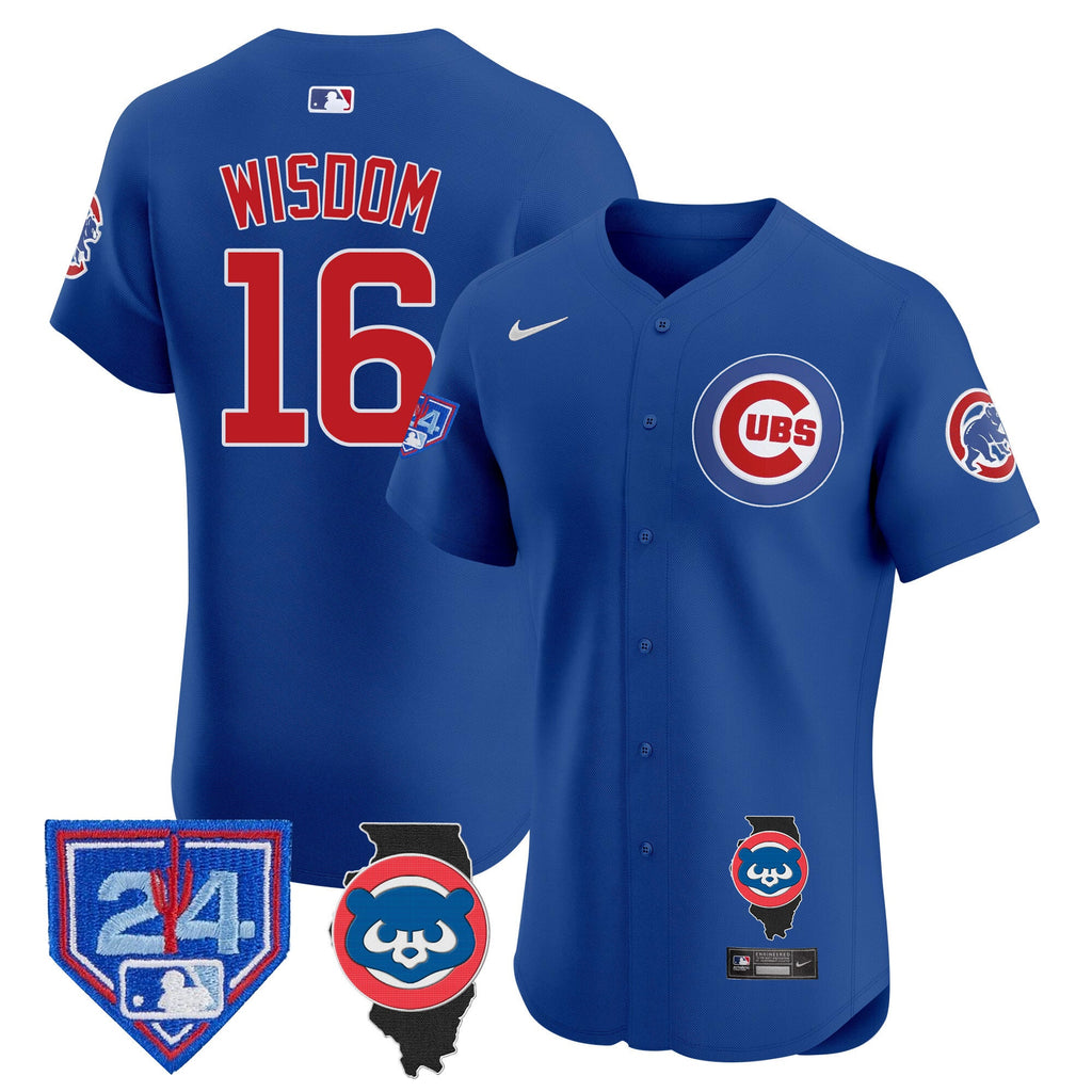 Men’s Chicago Spring Training & Illinois Patch Vapor Premier Elite Jersey