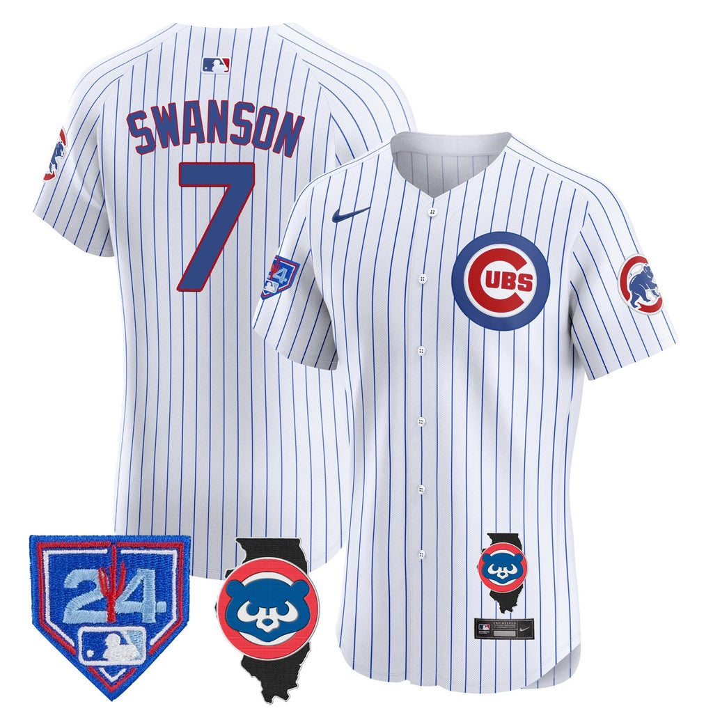 Men’s Chicago Spring Training & Illinois Patch Vapor Premier Elite Jersey