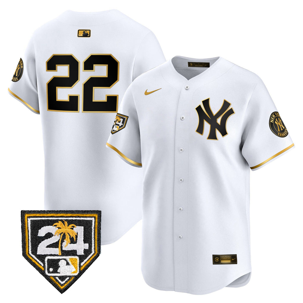 Men’s New York 2024 Spring Training Patch Vapor Premier Limited Jersey V4