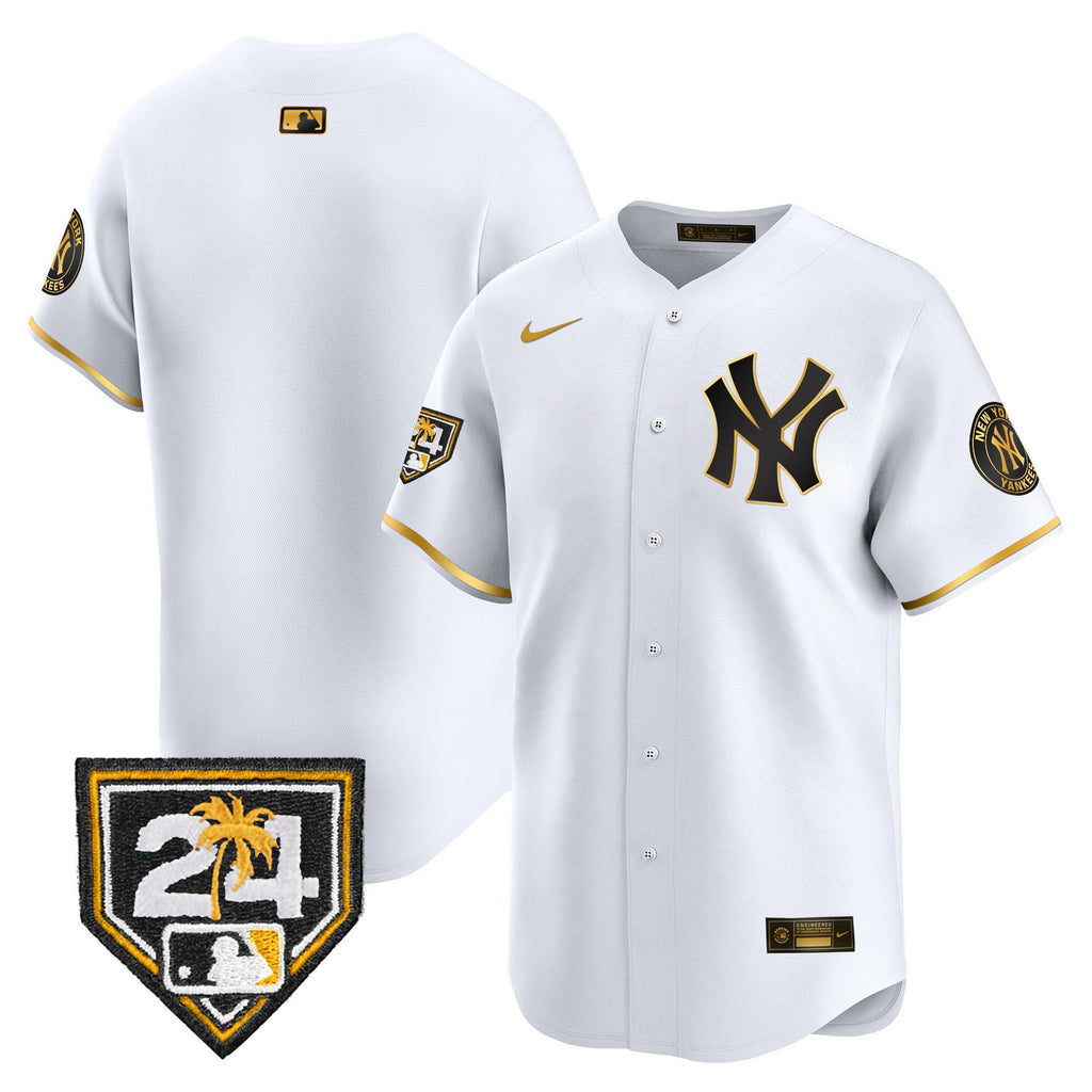Men’s New York 2024 Spring Training Patch Vapor Premier Limited Jersey V4