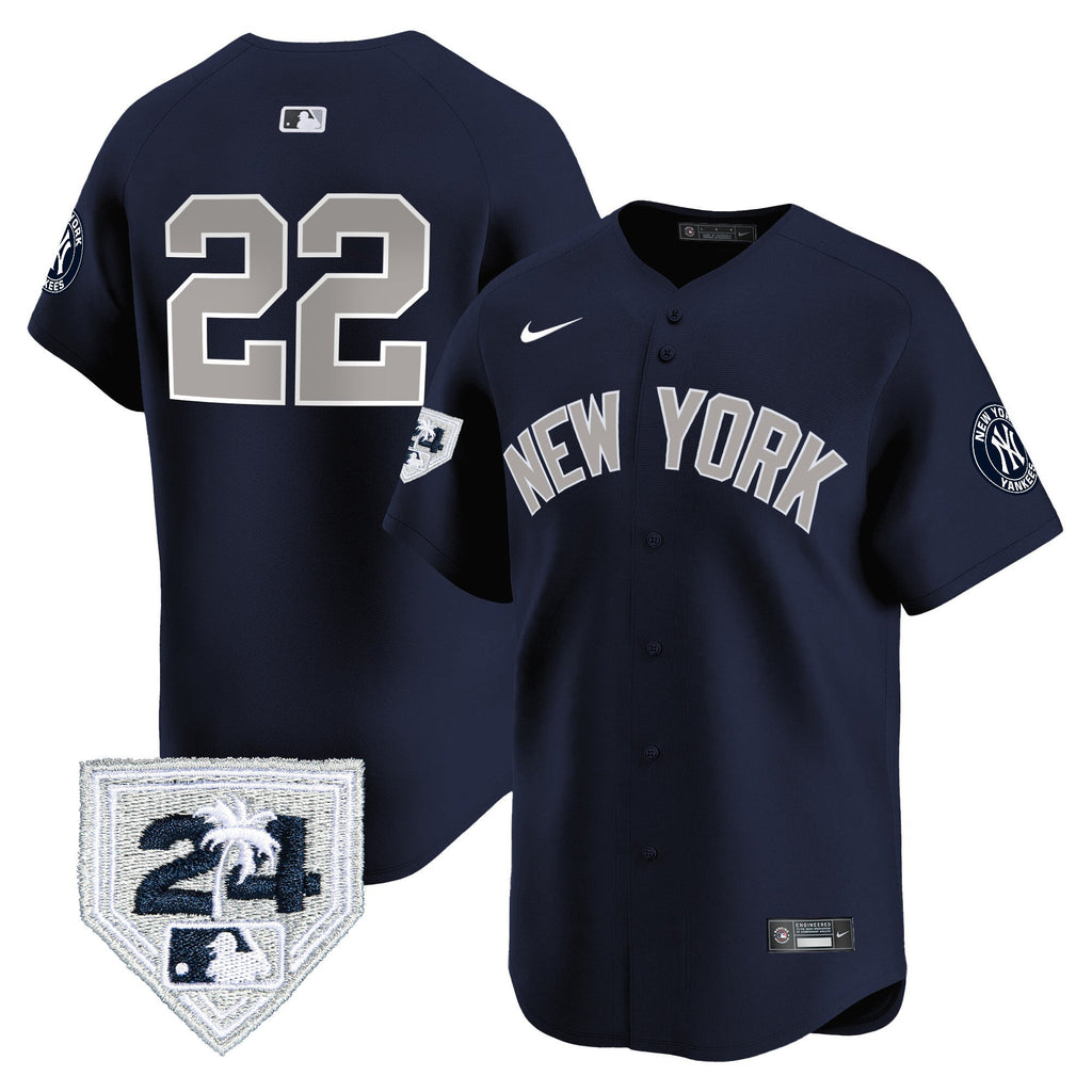 Men’s New York 2024 Spring Training Patch Vapor Premier Limited Jersey V4