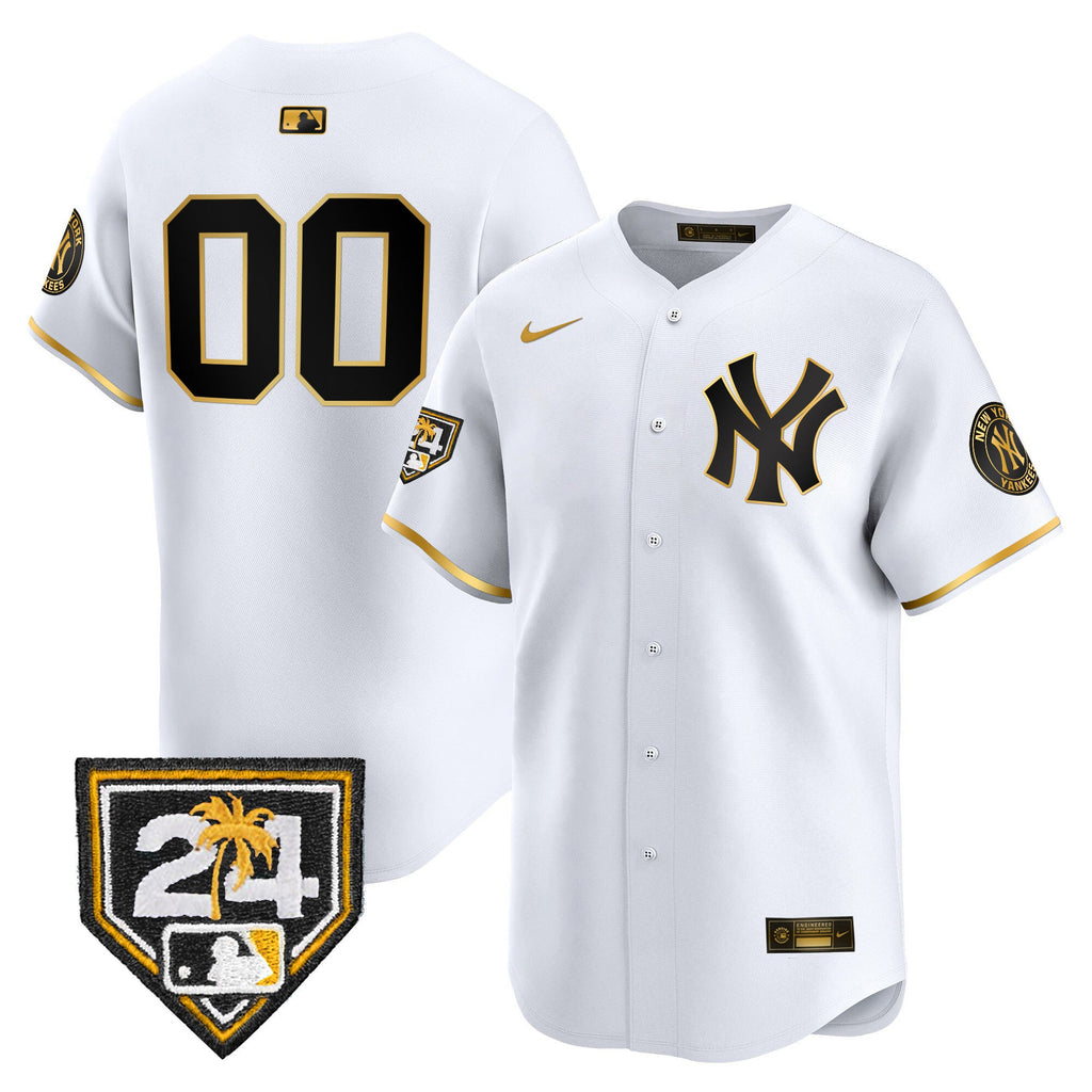 New York 2024 Spring Training Patch Vapor Premier Limited Custom Jersey V4