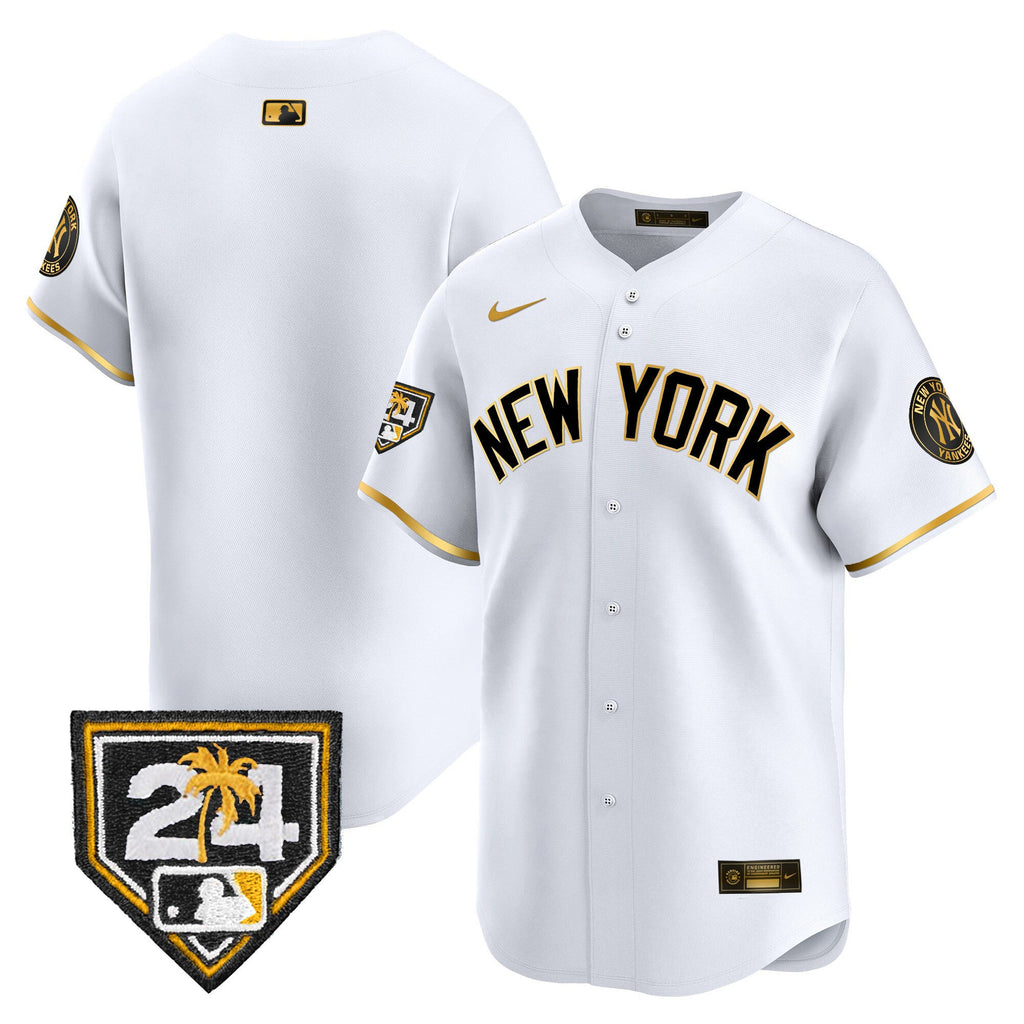 Men’s New York 2024 Spring Training Patch Vapor Premier Limited Jersey V5