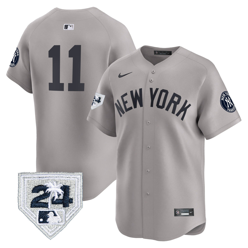Men’s New York 2024 Spring Training Patch Vapor Premier Limited Jersey V5