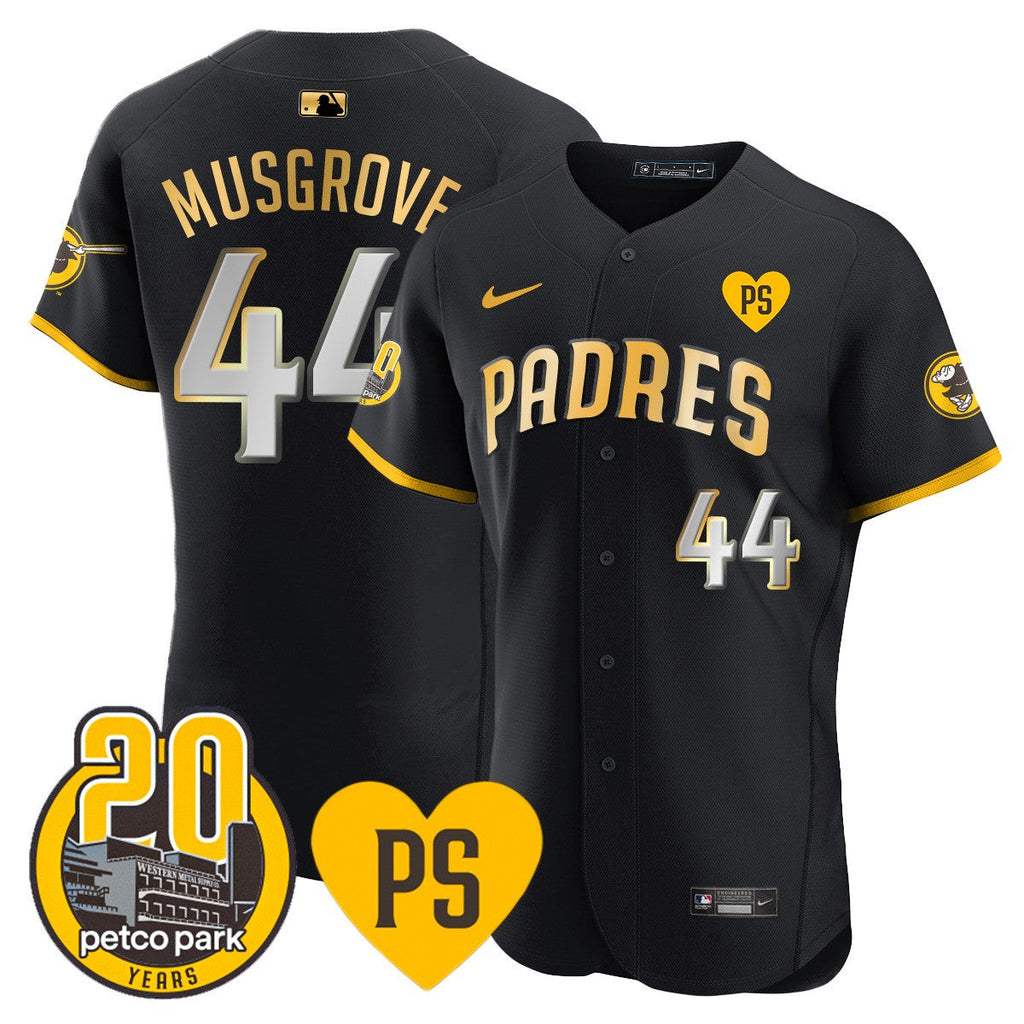 Men’s “For Peter” & Petco Park 20th Patch Vapor Premier Elite Jersey