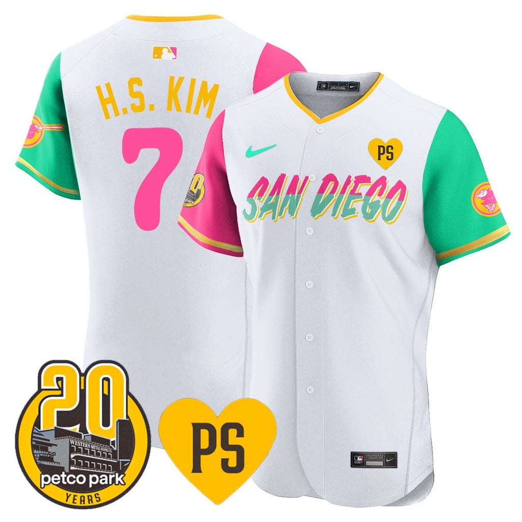 Men’s “For Peter” & Petco Park 20th Patch Vapor Premier Elite Jersey