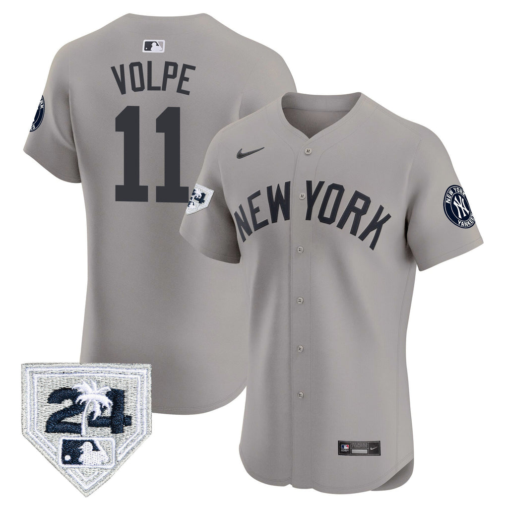 Men’s New York 2024 Spring Training Patch Vapor Premier Elite Jersey V2