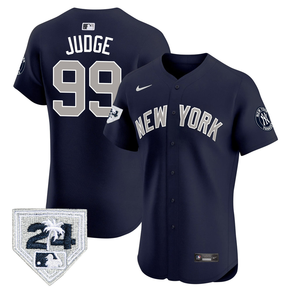 Men’s New York 2024 Spring Training Patch Vapor Premier Elite Jersey V2