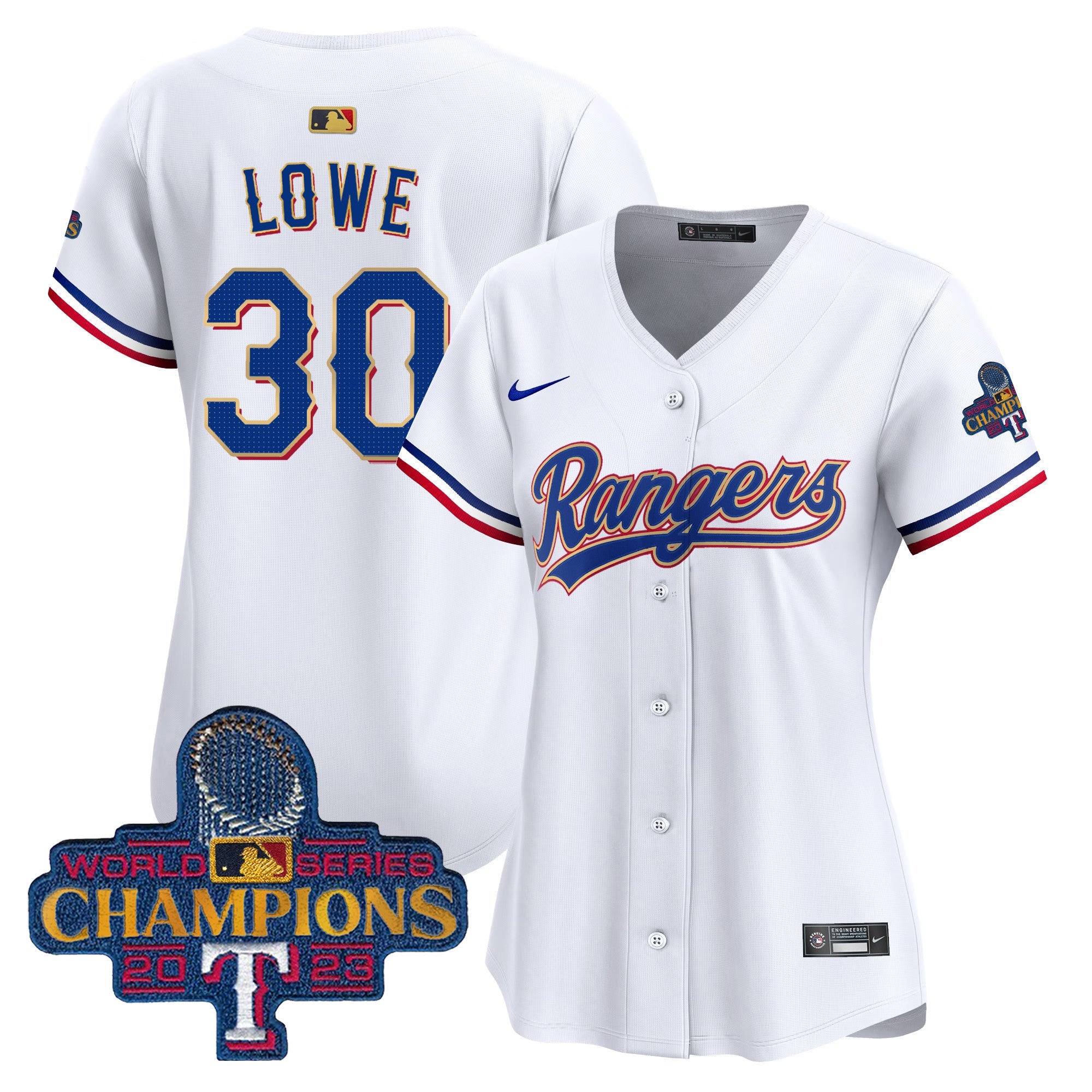 Women’s Texas 2023 World Series Champions Gold Trim Vapor Premier Limited Jersey