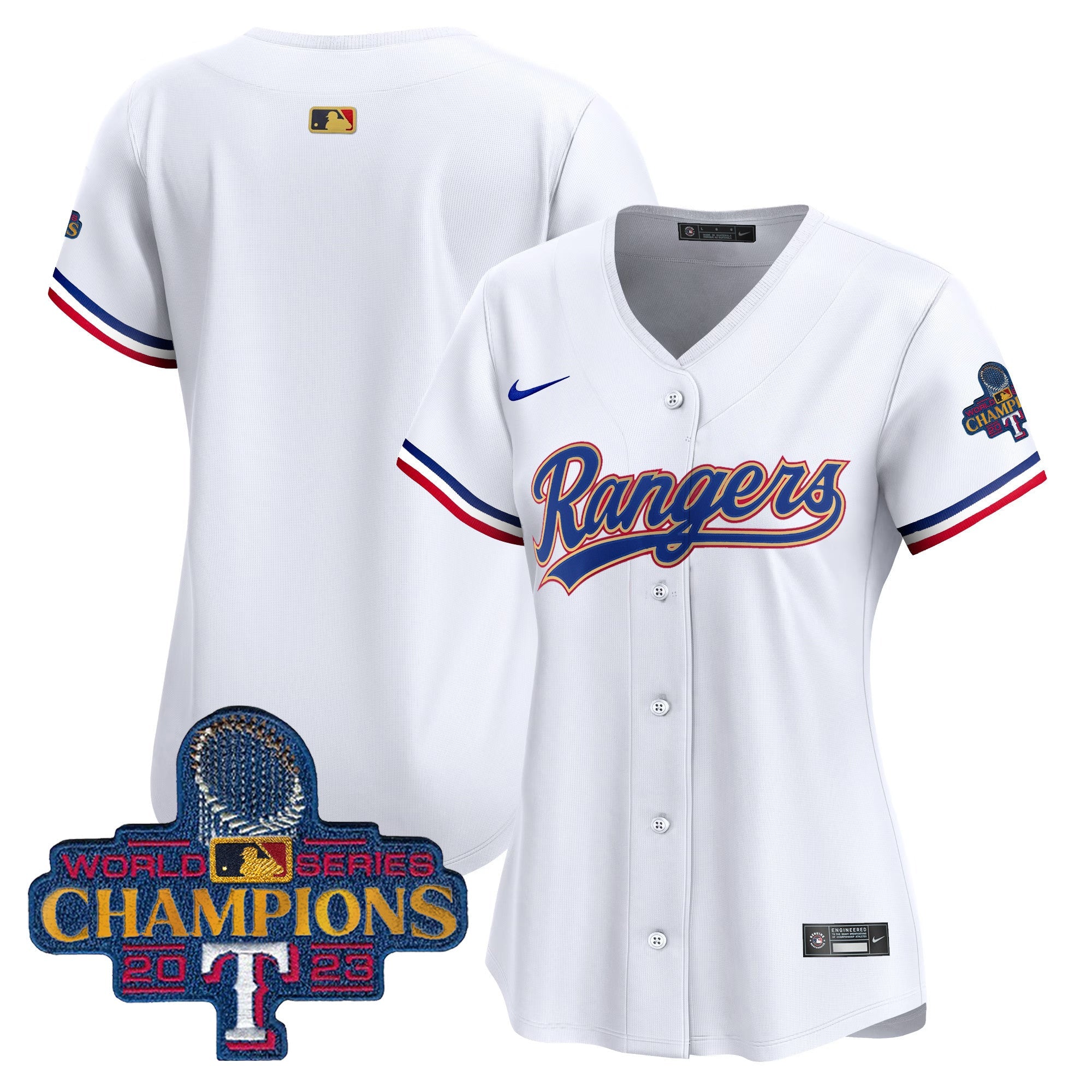 Women’s Texas 2023 World Series Champions Gold Trim Vapor Premier Limited Jersey