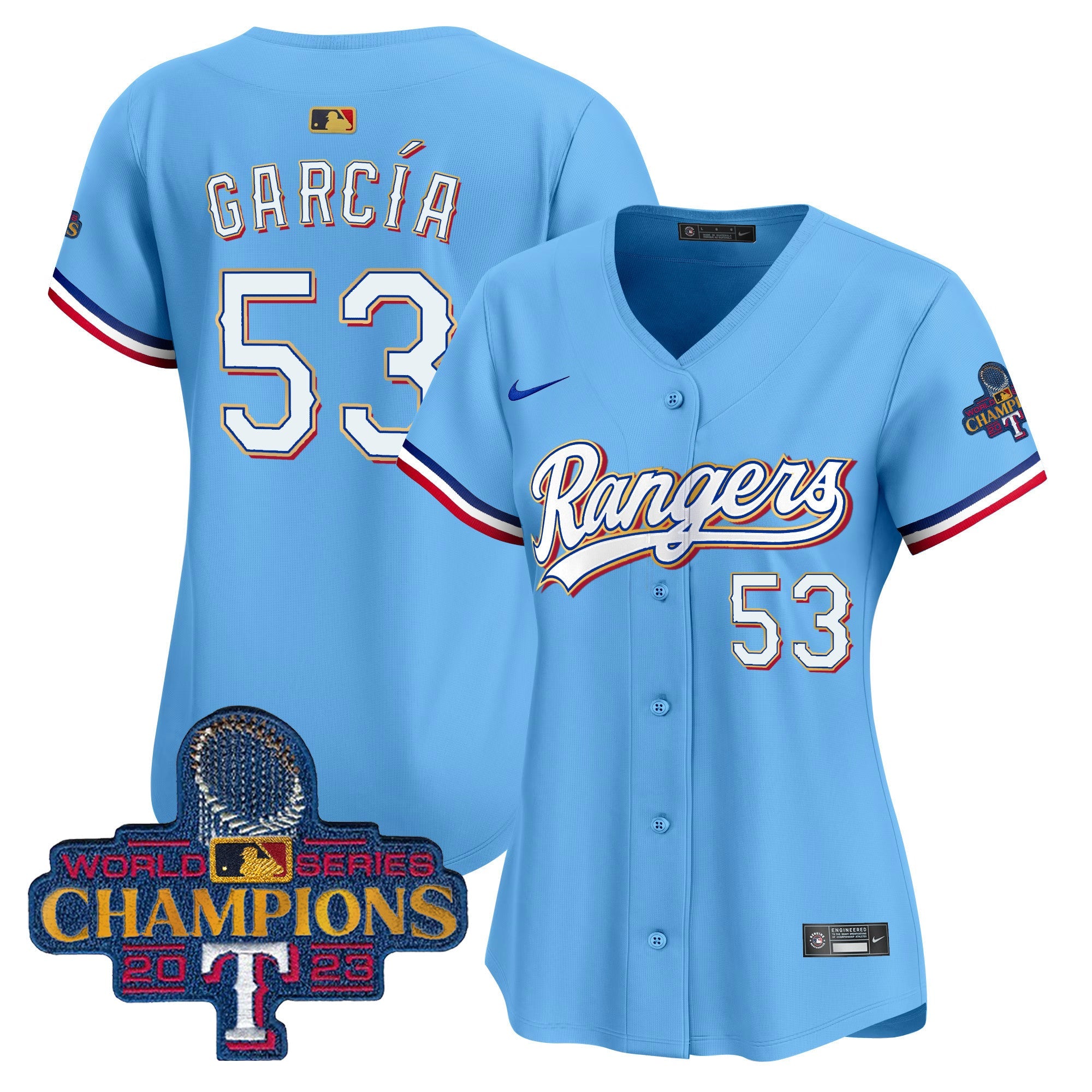 Women’s Texas 2023 World Series Champions Gold Trim Vapor Premier Limited Jersey