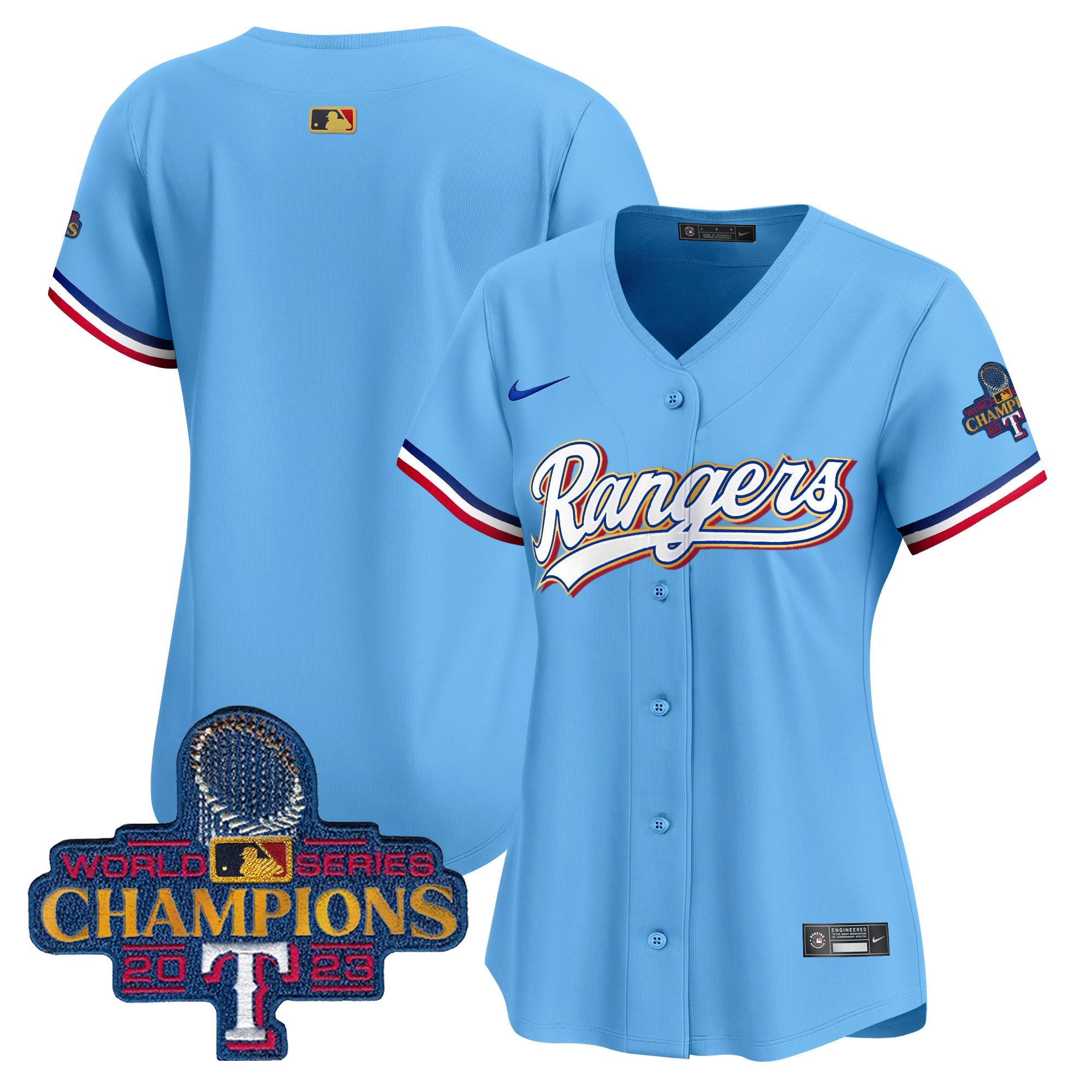Women’s Texas 2023 World Series Champions Gold Trim Vapor Premier Limited Jersey