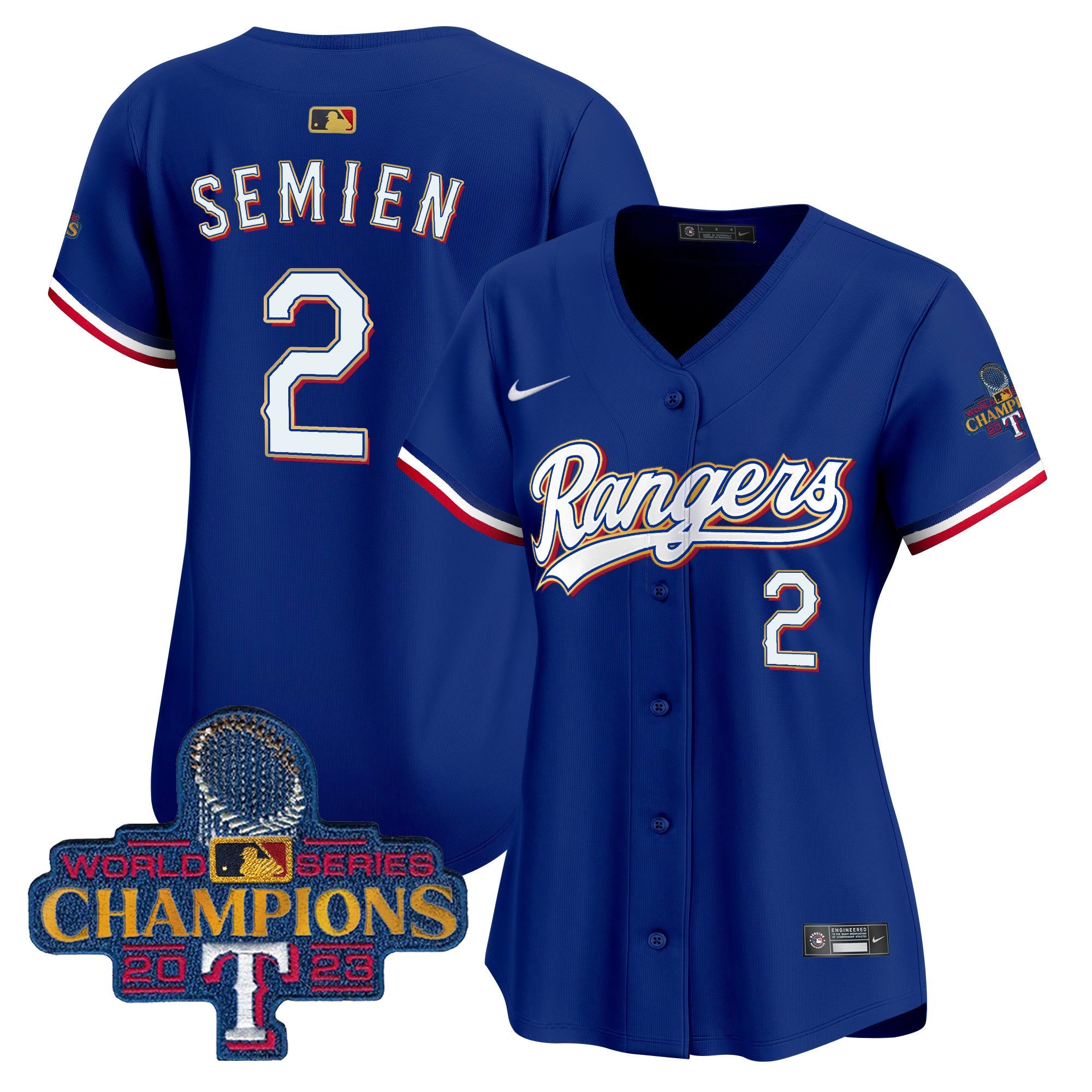 Women’s Texas 2023 World Series Champions Gold Trim Vapor Premier Limited Jersey