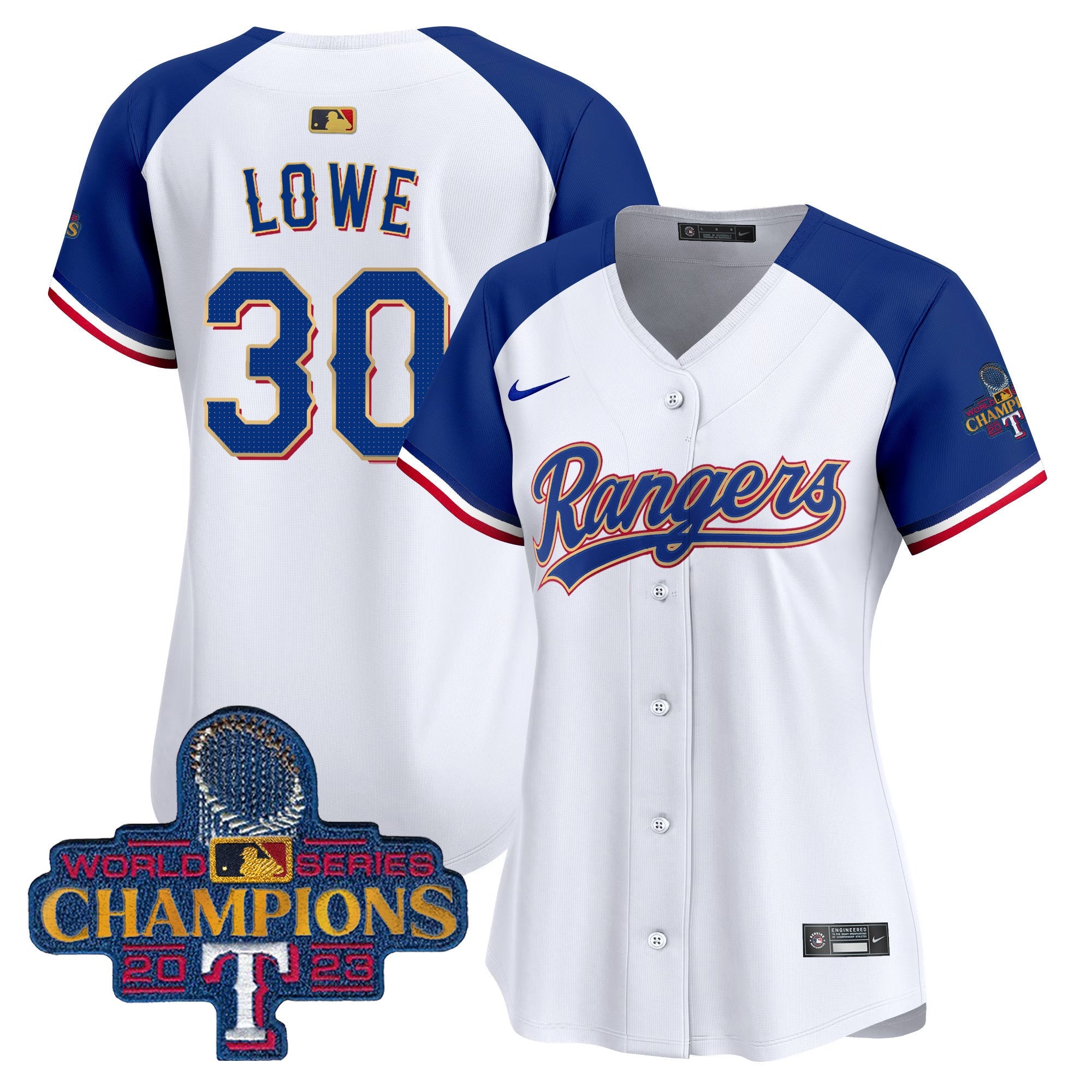 Women’s Texas 2023 World Series Champions Gold Trim Vapor Premier Limited Jersey