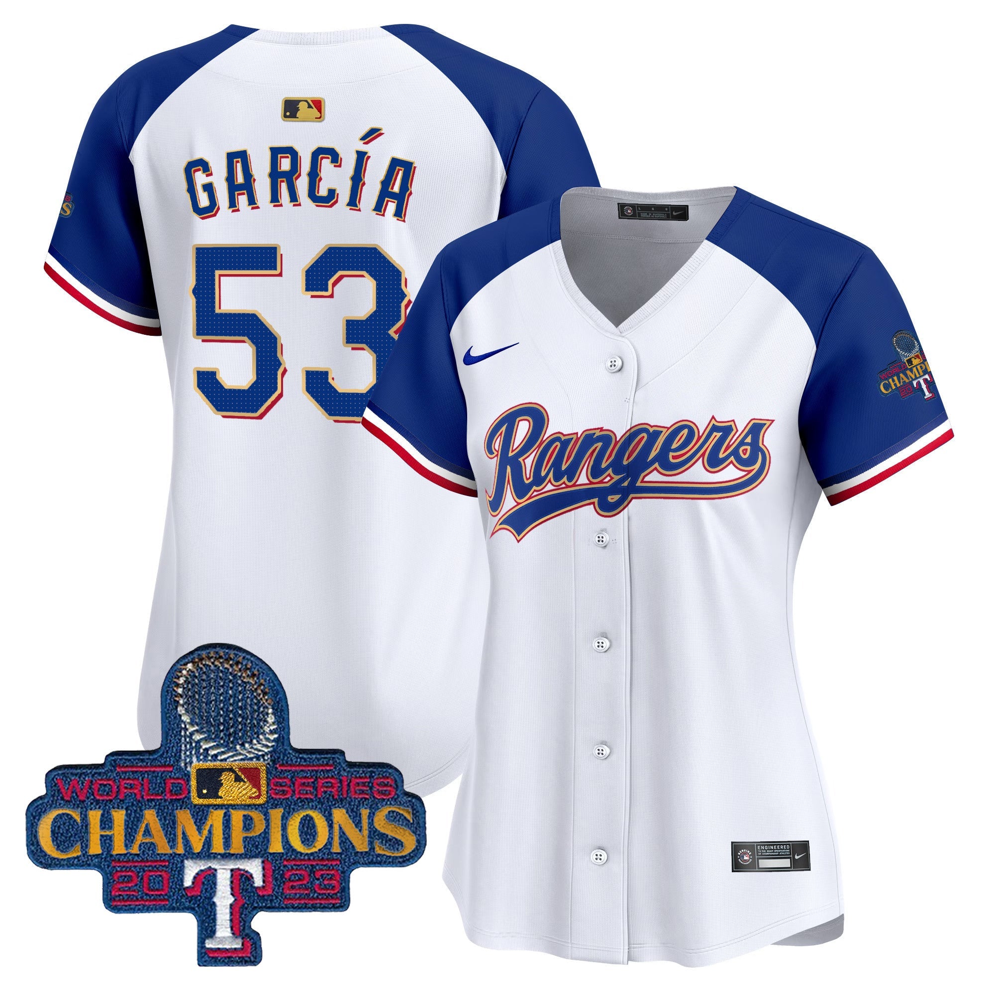 Women’s Texas 2023 World Series Champions Gold Trim Vapor Premier Limited Jersey