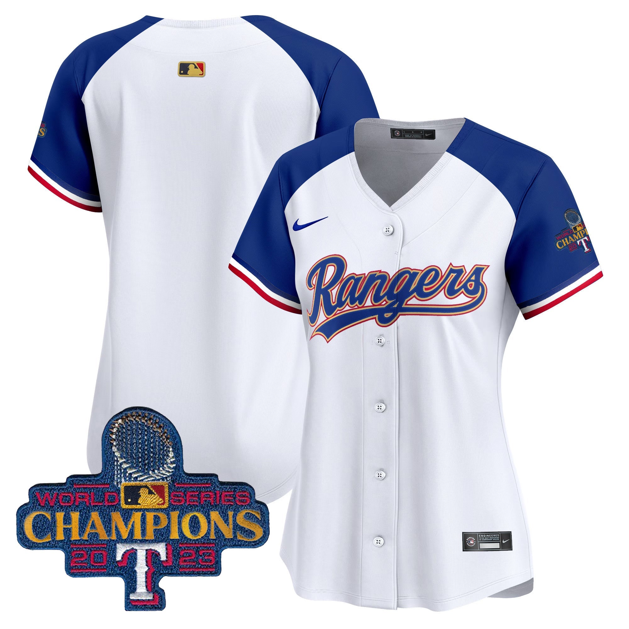 Women’s Texas 2023 World Series Champions Gold Trim Vapor Premier Limited Jersey