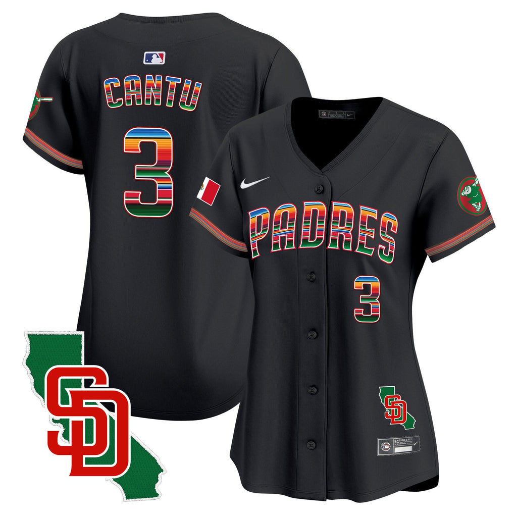 Women’s Mexico California Patch Vapor Premier Limited Jersey