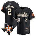 Men’s Houston Cactus Jack Patch Vapor Premier Limited Jersey V8 – Stitched