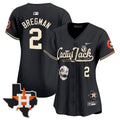 Women’s Houston Cactus Jack Patch Vapor Premier Limited Jersey V8 – Stitched